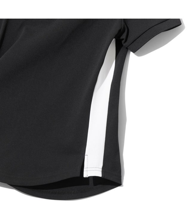 ZERO HALLIBURTON 【吸汗速乾・UVケア】 鹿の子 ラウンドヘムポロシャツ ZHG-W4A 1a 82871 ゴルフウェア ブラック