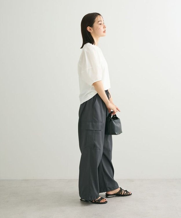 Green Parks ・ＥＬＥＮＣＡＲＥ　ＤＵＥ　バックＺＩＰハイブリットＴ Off White