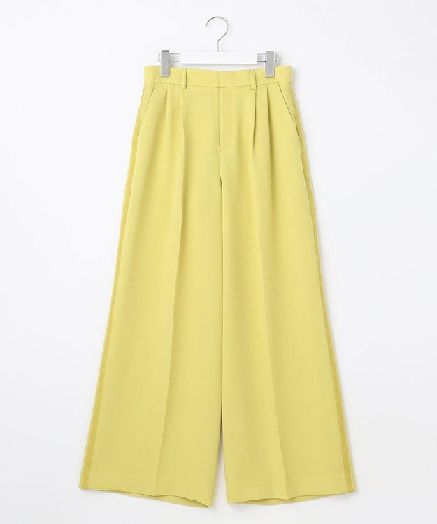 自由区 【カタログ掲載・Premium Collection】ドスキンワイド パンツ ライトグリーン系