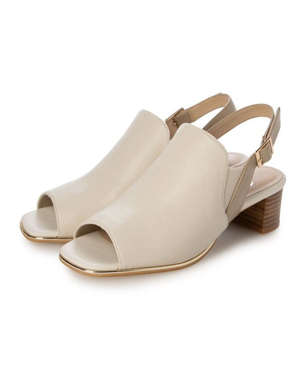 ing <ing>カバードバックストラップサンダル アイボリー