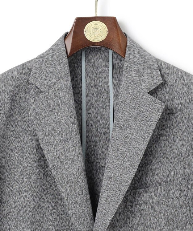 J.PRESS MEN 【J.PRESS ORIGINALS】Magic Cuba Wool Cotton Hopsack 3B Jacket / Made in Japan ライトグレー系