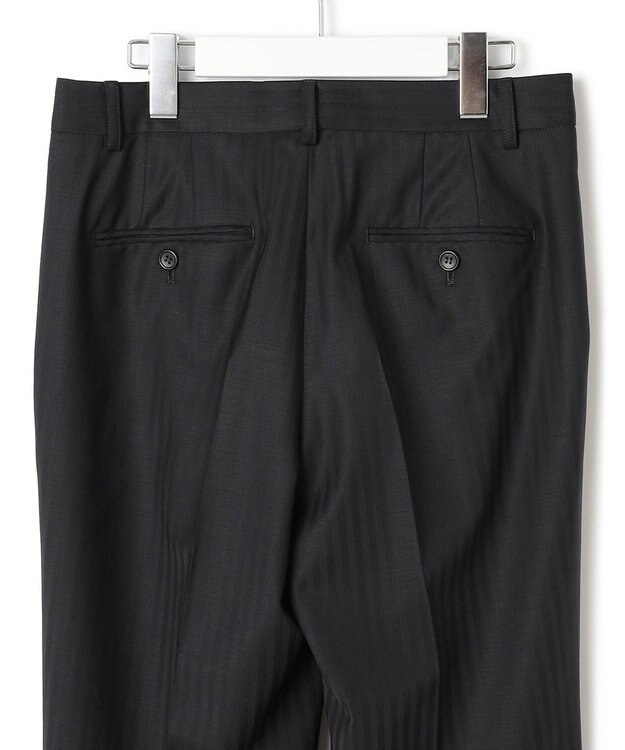 23区 L 【セットアップ対応/新色追加】ラフィーネウール フルレングスパンツ ネイビーストライプ