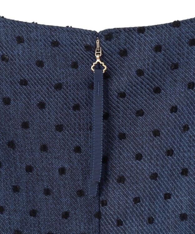 TOCCA 【洗える】NIGHT CURTAIN ドレス ブルー×ドット柄