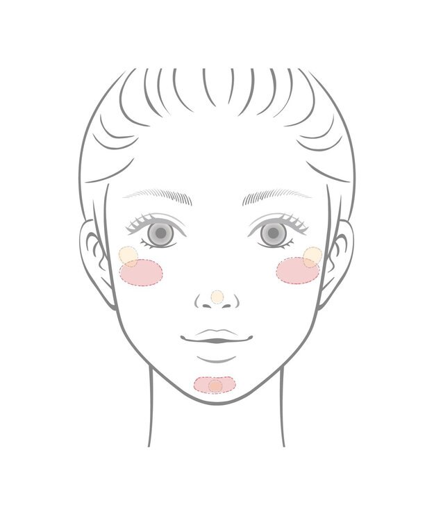 Chacott Cosmetics ダブルマルチクレヨン【すっぴん風メイクカラー】 キャンドルピーチ×シェルピンク