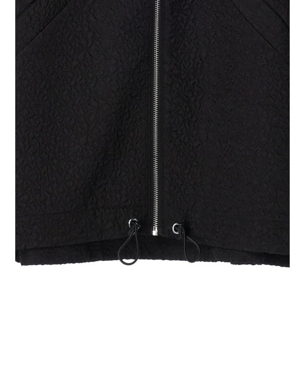 Green Parks AnriettMusee フロントジップジャガードブルゾン Black