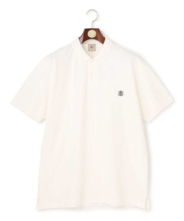 J.PRESS MEN 【KING SIZE】コットンカノコオーバーダイ ポロシャツ ホワイト系