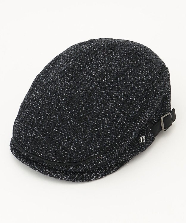 JOSEPH ABBOUD ツィーディフリース ハンチング ネイビー系