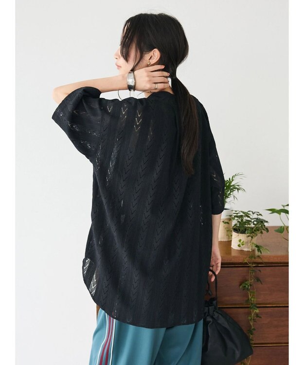 CRAFT STANDARD BOUTIQUE レースシャツ Black