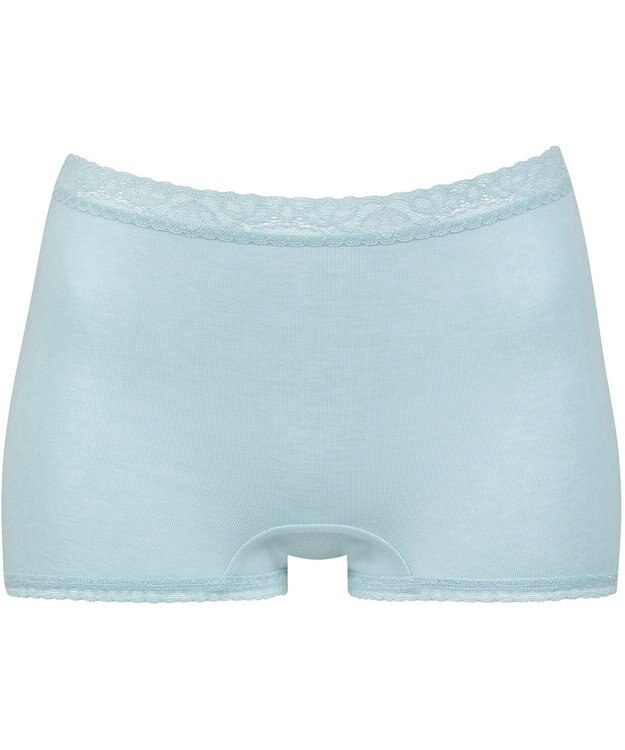 Wing ショーツ　【デイリーフィットやわらかコットン】　身生地部綿混　なめらかなフィット感　はきこみ丈ふかめ　EC4200　ウイング／ワコール ターコイズ