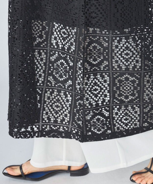 OP／FILA 【Ocean Pacific】レースノースリーブトップス ブラック