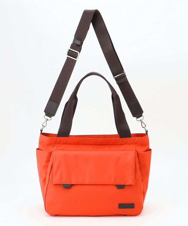 Y'SACCS ダブルタブ　トラベル2WAYトートバッグ レンガブラウン