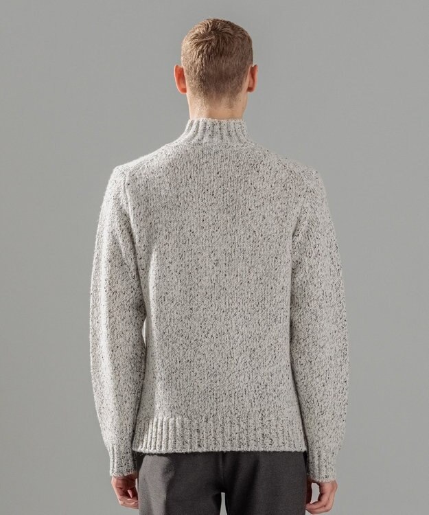 JOSEPH HOMME マルチノット　ハイネックニット アイボリー系