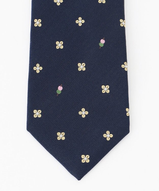 J.PRESS MEN ジョークタイ/花より団子 ネイビー系8