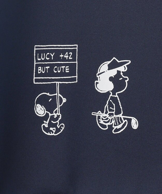 23区GOLF 【MEN】『PEANUTS』コラボプリントトレーナー ネイビー系