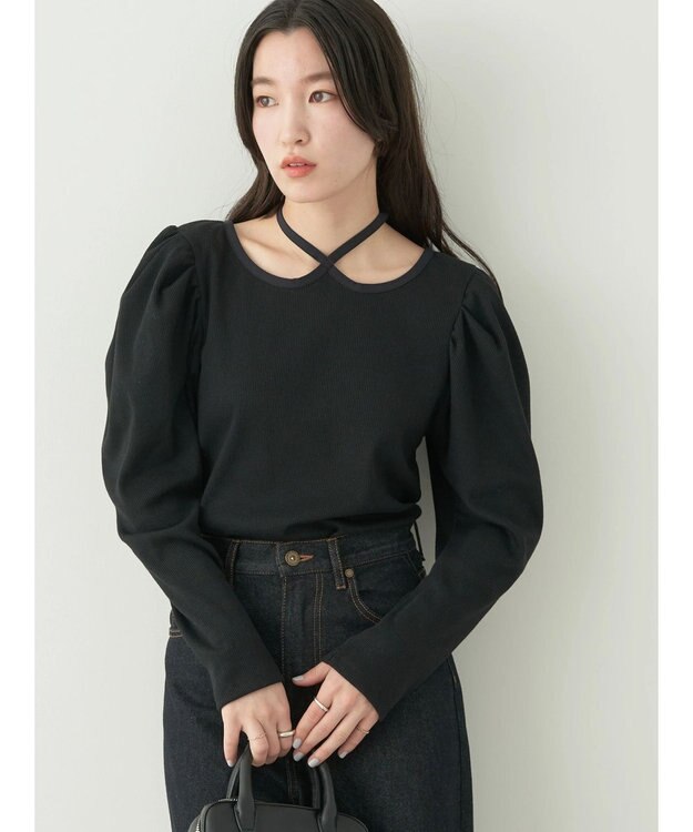 earth music&ecology ホルターネックインナー Black