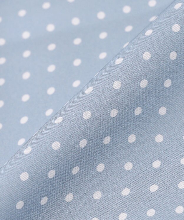 GOTAIRIKU 日本製【シルク100％】オリジナル柄チーフ_ドット柄 ブルー系8