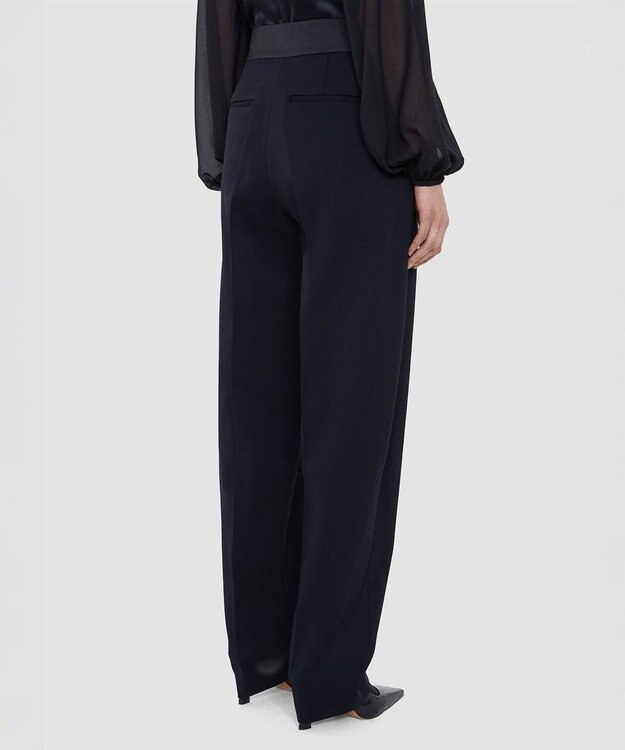 JOSEPH テイラードクレープ　トラウザーズ Black