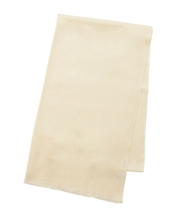 フルラ　薄手ストール　アーチロゴ　洗えるシルクカシミヤ　ベージュ系 フルラ 薄手ストール アーチロゴ 洗えるシルクカシミヤ ベージュ