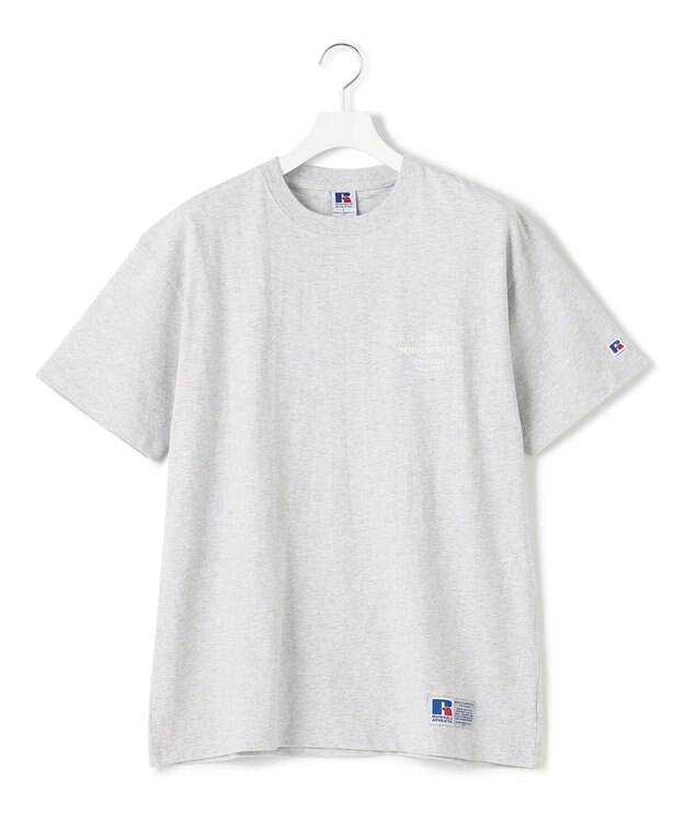 J.PRESS YORK STREET 【UNISEX】RUSSELL×YORK STREET ロゴTシャツ ライトグレー系