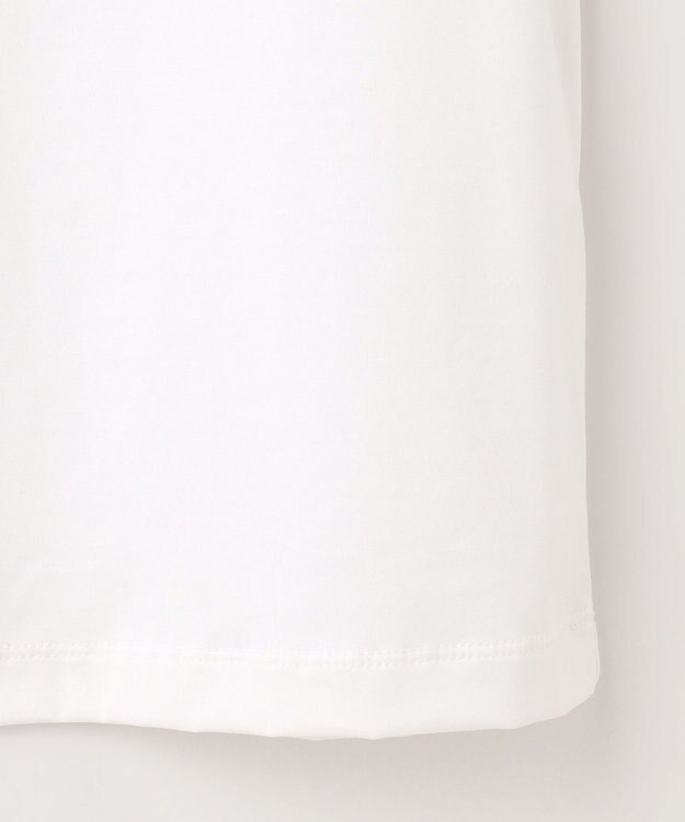 自由区 S 【洗える】VINTAGE PHOTO Tシャツ オフ×ブルー系