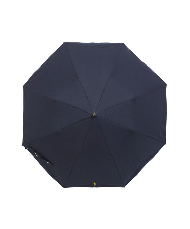 MOONBAT POLO RALPH LAUREN（ポロ ラルフローレン）晴雨兼用日傘 ワンポイント ポロポニー 無地  折りたたみ傘 楽折 遮光 遮熱 UV ネイビーブルー