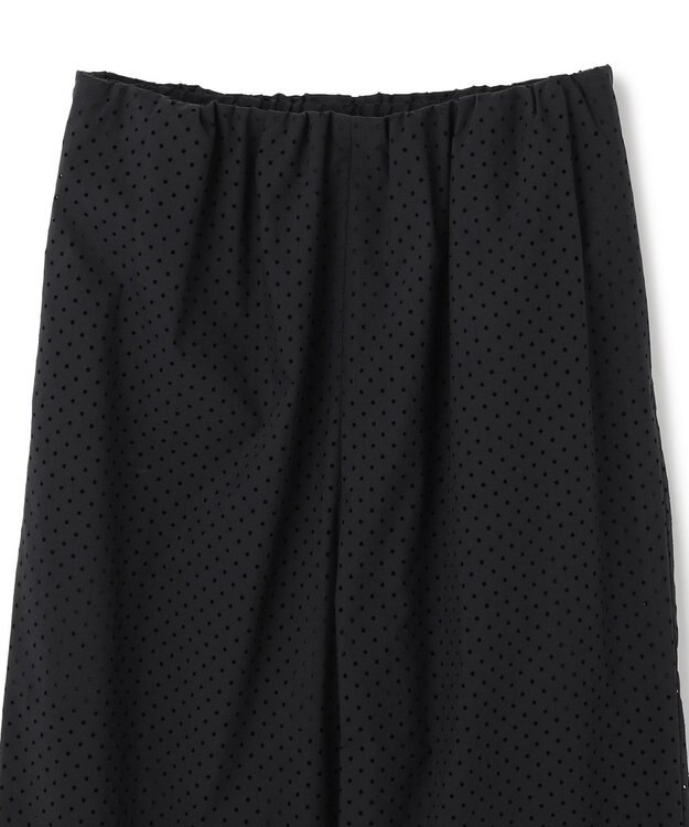 BEIGE， 【洗える】PICCOLO / パンチングドットイージーワイドパンツ Black