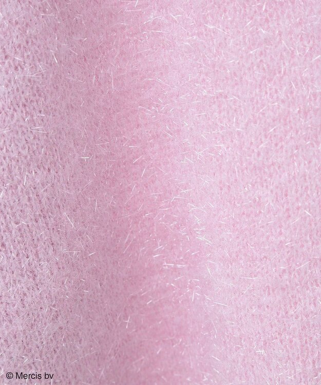 Green Parks Ｍｉｆｆｙ／ワンポイントシャギーニットカーディガン Lavender