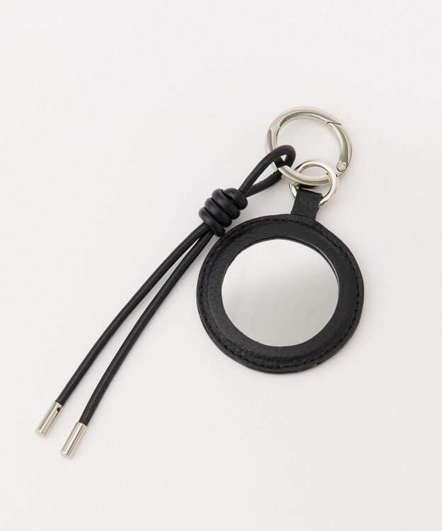 russet 【2025AW新作】ミラー付きレザーチャーム(Z-217) Black