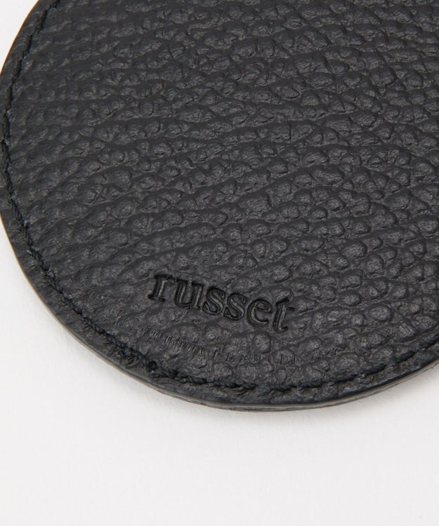 russet 【2025AW新作】ミラー付きレザーチャーム(Z-217) Black