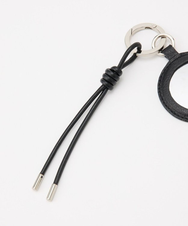 russet 【2025AW新作】ミラー付きレザーチャーム(Z-217) Black