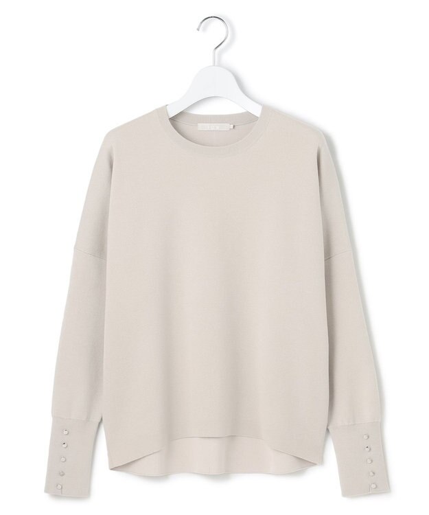 ICB 【洗える】 シルキーウールダブルフェイス ニットプルオーバー トープ