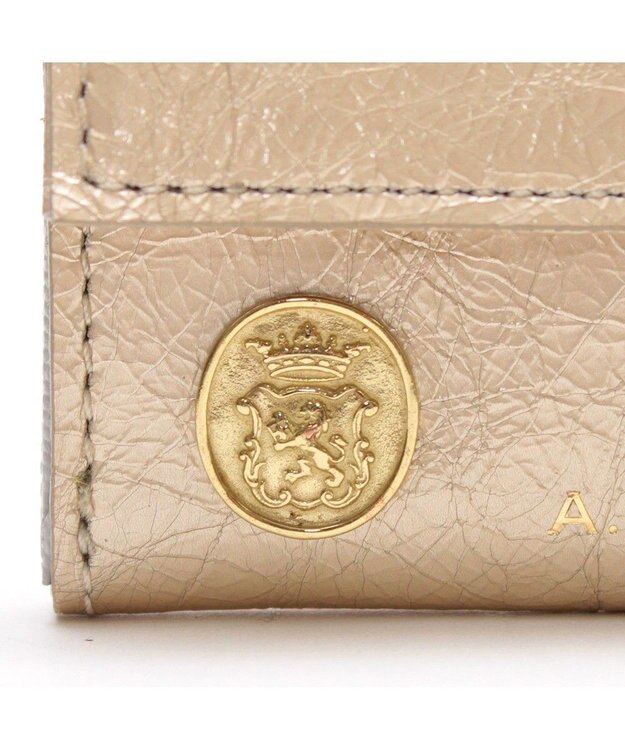 A.D.M.J. 【牛革】クラックメタル/イタリアンレザーコインパース オロ　マット