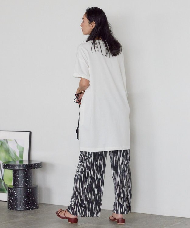 AMERICAN HOLIC 袖ロールアップカットチュニック Off White