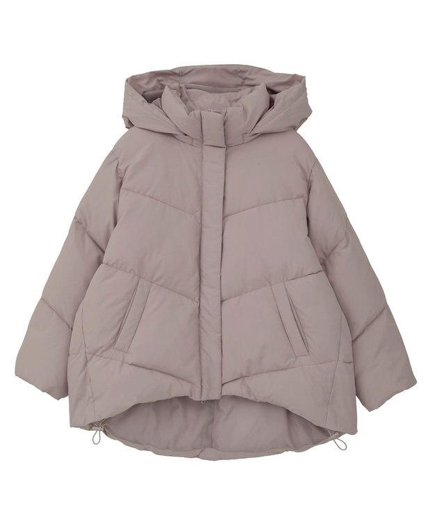 earth music&ecology 2WAYパファーブルゾン Pink Beige