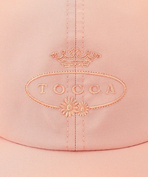 TOCCA 【UV90%以上カット・吸水速乾・接触冷感・抗菌防臭・洗える・サイズ調整可・リボン取り外し可】LOGO RIBBON CAP キャップ ピンク系