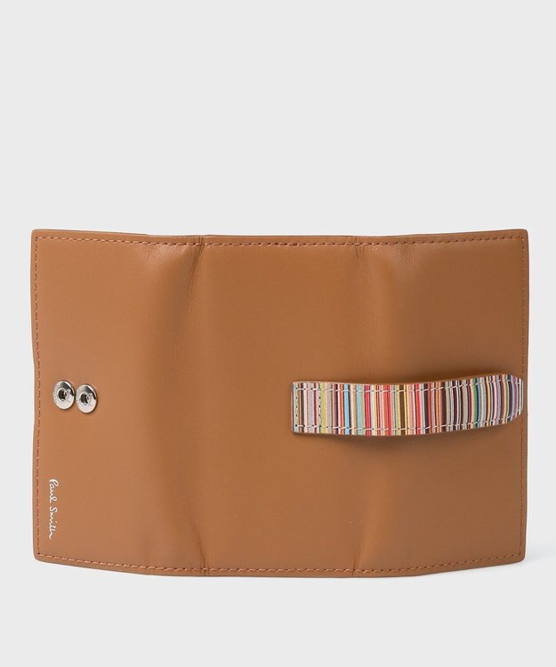 Paul Smith シグネチャーストライプタブ  キーケース ブラウン