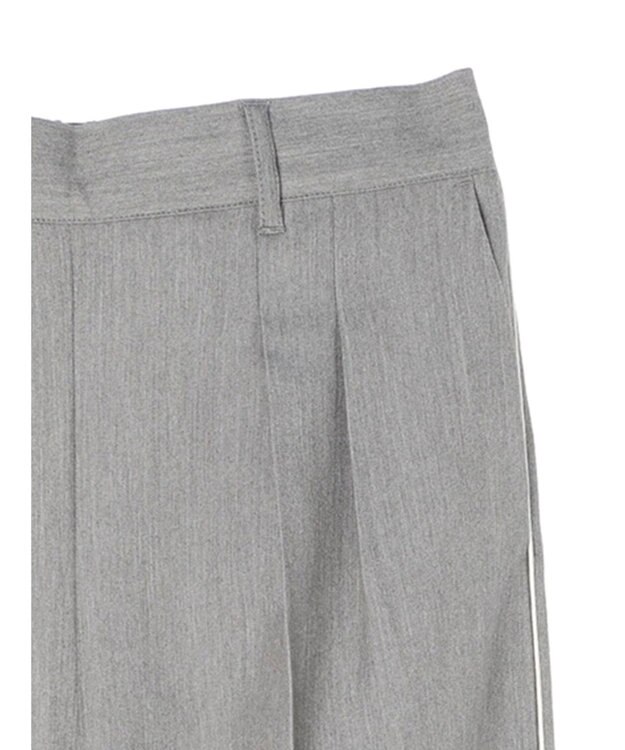 Green Parks パイピングサイドラインワイドパンツ Gray