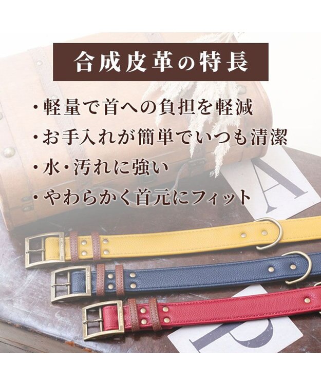 PET PARADISE ペットパラダイス ソフトレザー首輪 《ブルックレッド》 Ｍ ブルックレッド