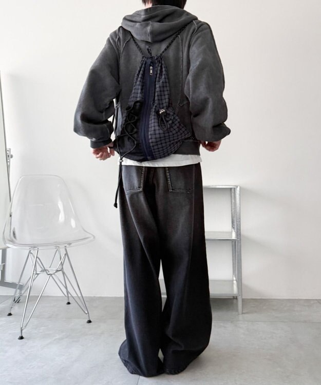 WEGO 【ユニセックス着用ITEM】センターzipナップサック 柄1