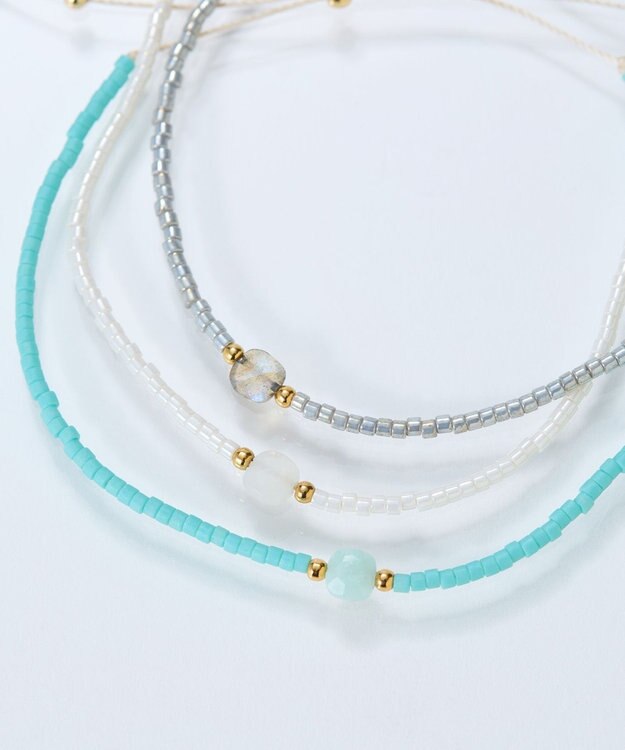 Phoebe ストーンコードブレスレット　ブルー/天然石 ブルー