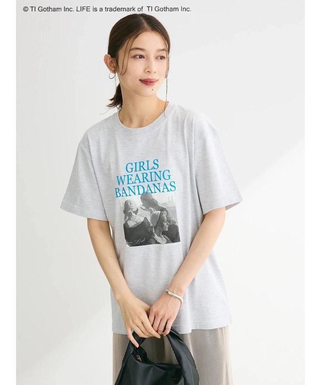 Green Parks ＬＩＦＥ　フォトロゴＴシャツ Gray Mixture