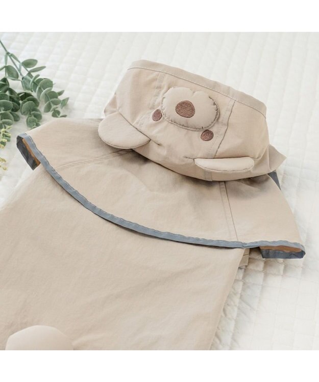 PET PARADISE ペットパラダイス くまちゃん ケープ付き レインコート 中型犬 大型犬 モカ