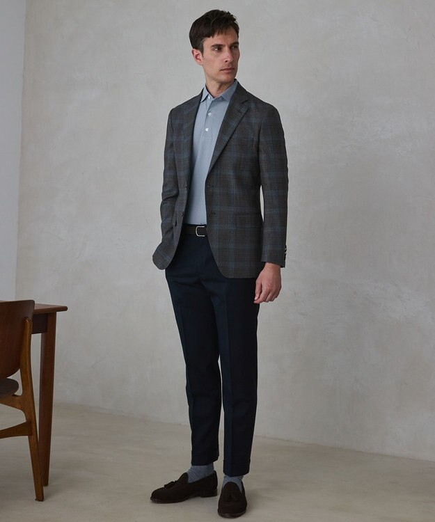 GOTAIRIKU 【REDA】TIMELESS HARMONY ジャケット_ブラウン×ブルー ブラウン×ブルー