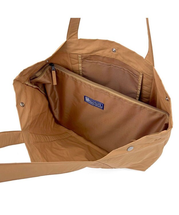 ROOTOTE 3648【撥水・軽量 キャリーオンバッグ】SC.グランデ.3ボタン-A 04：タン