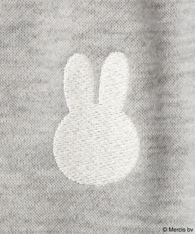 earth music&ecology 【予約】miffy/earth 刺繍スウェットパンツ 杢グレー