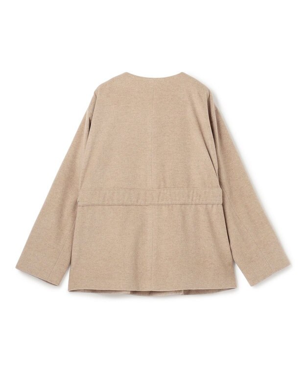 BEIGE， LABBOCK / ウール混2WAYショートコート Taupe