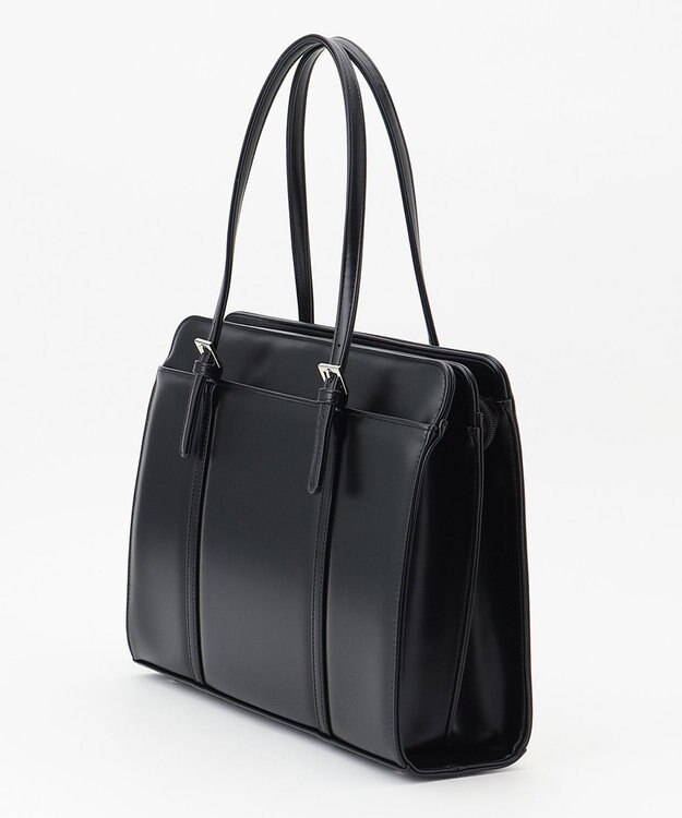 J.PRESS LADIES 【リクルート対応・A4サイズ収納可】トート バッグ ブラック系