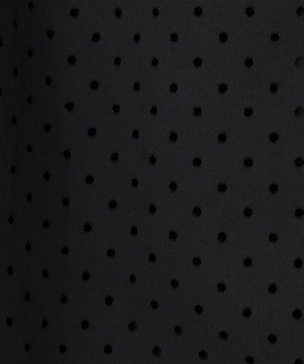 BEIGE， 【洗える】PICCOLO / パンチングドットイージーワイドパンツ Black