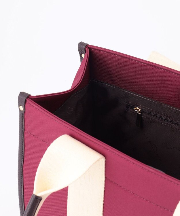 LA BAGAGERIE ロゴテープトートバッグ　Mサイズ ワイン