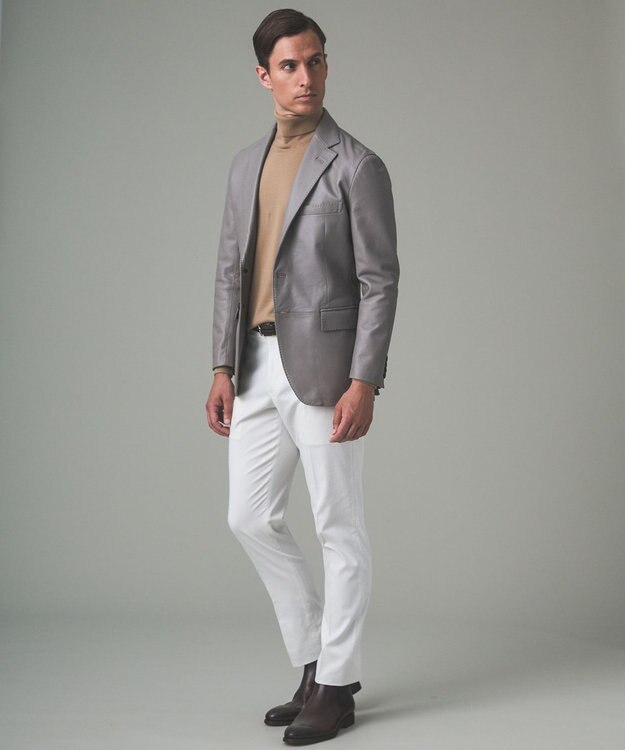 24AW新作】シープレザー レザーテーラードジャケット